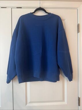 Calvin Klein Performance Deep Blue Crewneck Oversized Sweatshirt